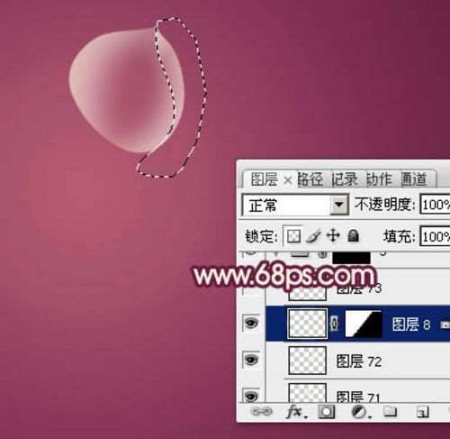 PS绘制漂亮透明效果花朵 优图宝  PS鼠绘教程