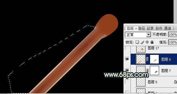 PS绘制超酷燃烧的火柴效果 优图宝 PS鼠绘教程