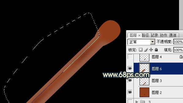 PS绘制超酷燃烧的火柴效果 优图宝 PS鼠绘教程
