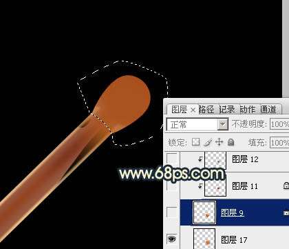 PS绘制超酷燃烧的火柴效果 优图宝 PS鼠绘教程