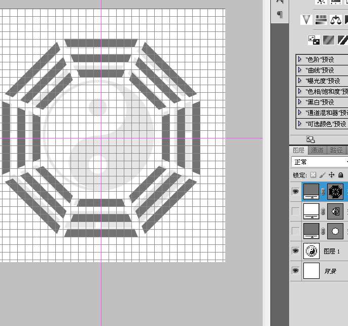 PS CS6布尔运算工具绘制太极八卦图 优图宝 PS鼠绘教程8
