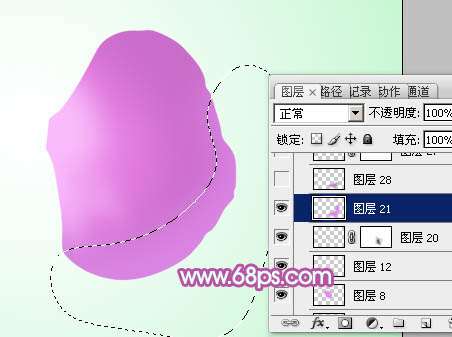PS绘制逼真淡紫色蝴蝶兰的方法 优图宝 PS鼠绘教程