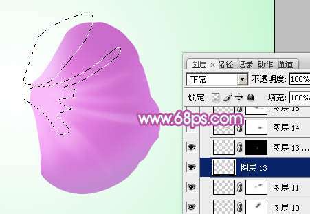 PS绘制逼真淡紫色蝴蝶兰的方法 优图宝 PS鼠绘教程