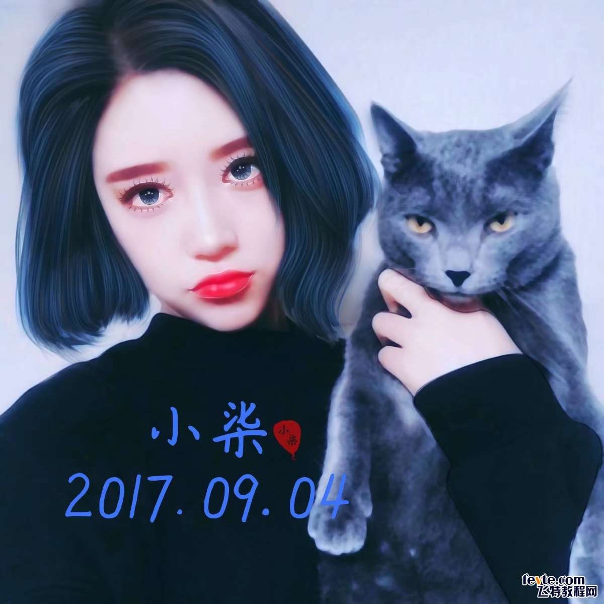 PS转手绘效果中头发的鼠绘教程 优图宝 PS鼠绘教程