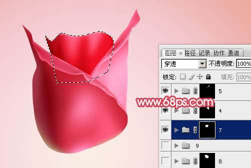 PS鼠绘红玫瑰教程 优图宝 PS鼠绘教程