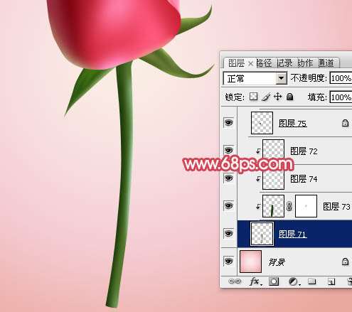 PS鼠绘红玫瑰教程 优图宝 PS鼠绘教程