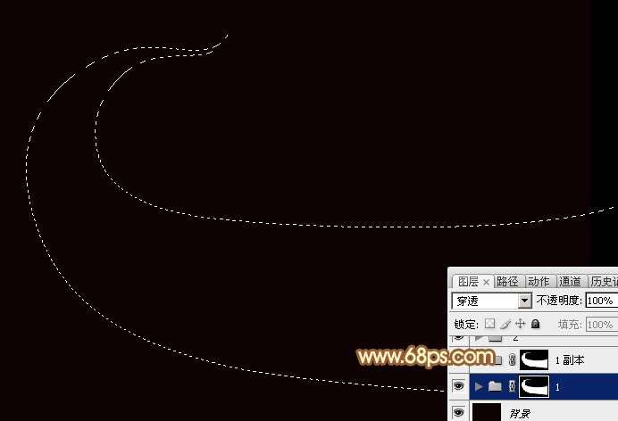 PS鼠绘多彩金色调光束 优图宝 PS鼠绘教程