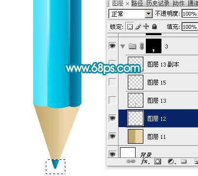 PS鼠绘铅笔图标教程 优图宝 PS鼠绘教程