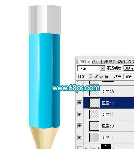 PS鼠绘铅笔图标教程 优图宝 PS鼠绘教程