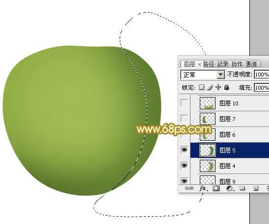 PS鼠绘青色苹果 优图宝 PS鼠绘教程