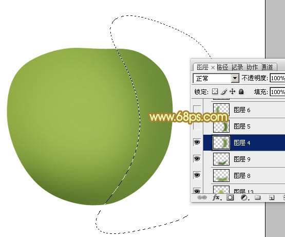 PS鼠绘青色苹果 优图宝 PS鼠绘教程