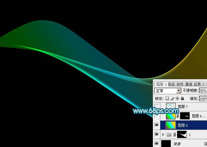 PS制作漂亮的流光线条 优图宝 PS鼠绘教程