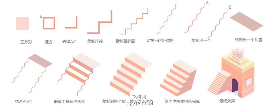 PS和AI绘制炫彩2.5D插画教程 优图宝 PS鼠绘教程