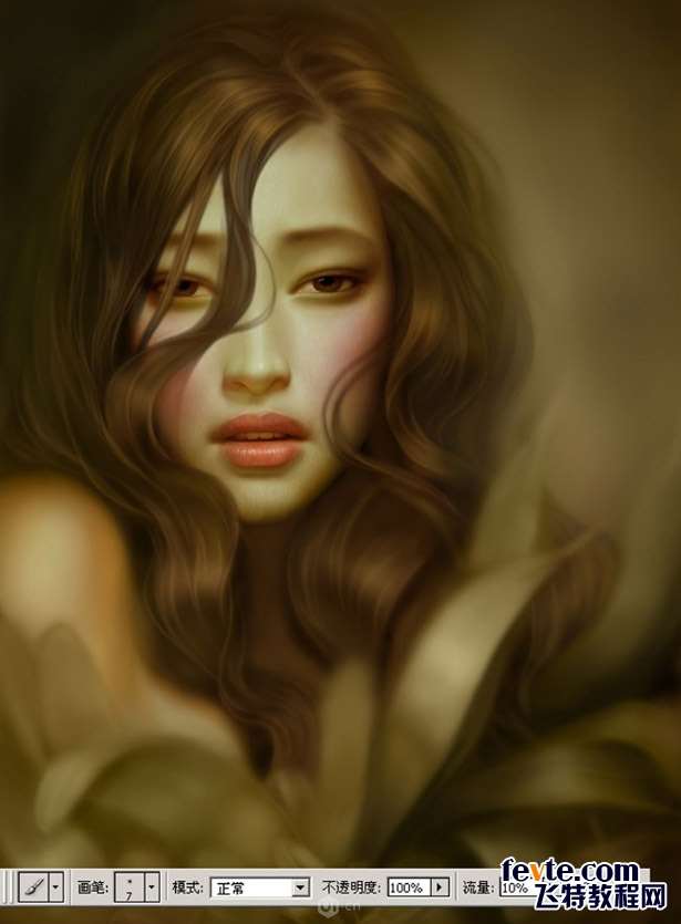 PS鼠绘魅惑少女教程 优图宝 PS鼠绘教程