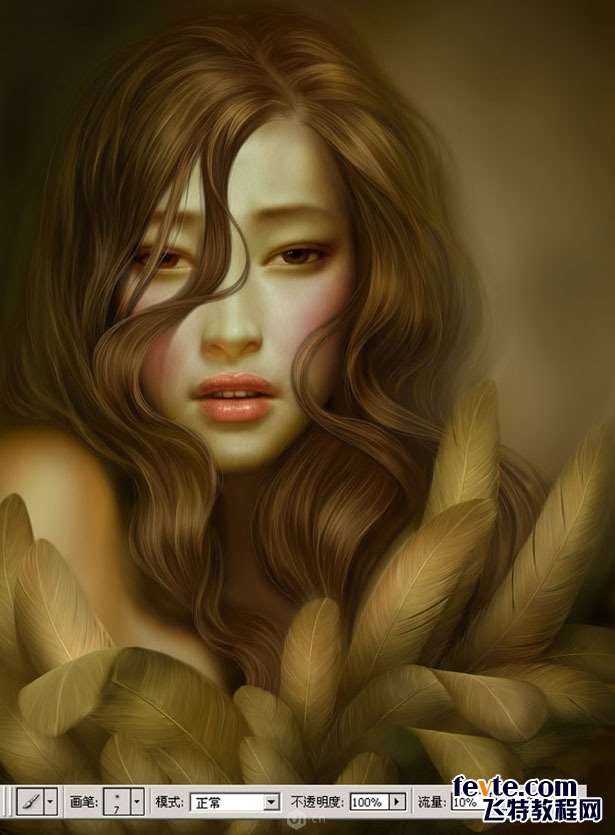 PS鼠绘魅惑少女教程 优图宝 PS鼠绘教程