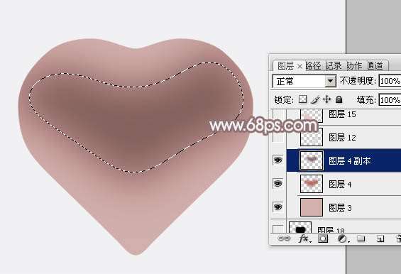 PS鼠绘质感立体心型 优图宝 PS鼠绘教程