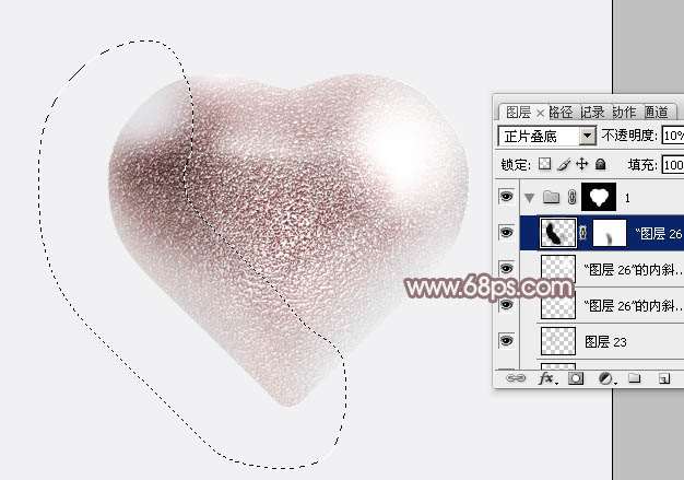 PS鼠绘质感立体心型 优图宝 PS鼠绘教程