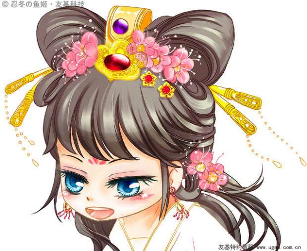 PS结合数位板绘制可爱的Q版人物插画 优图宝 PS鼠绘教程