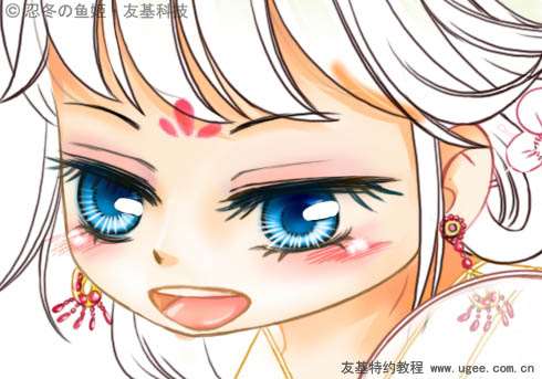 PS结合数位板绘制可爱的Q版人物插画 优图宝 PS鼠绘教程