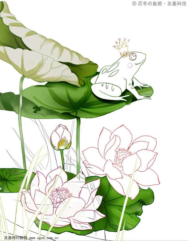 PS结合数位板绘制可爱的Q版人物插画 优图宝 PS鼠绘教程