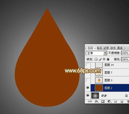 PS绘制金色水滴 优图宝 PS鼠绘教程