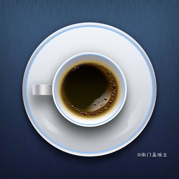 PS鼠绘逼真咖啡杯图标 优图宝 PS鼠绘教程