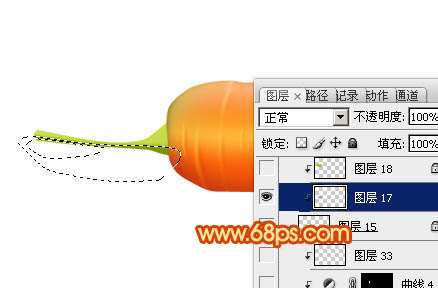 PS鼠绘逼真胡萝卜 优图宝 PS鼠绘教程