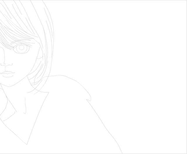 PS绘制可爱中带伤感的漫画美女 优图宝 PS鼠绘教程