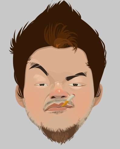 根据照片绘制个人卡通形象 优图宝 PS鼠绘教程 12