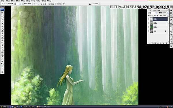 PS鼠绘丛林美女插画 优图宝 PS鼠绘教程