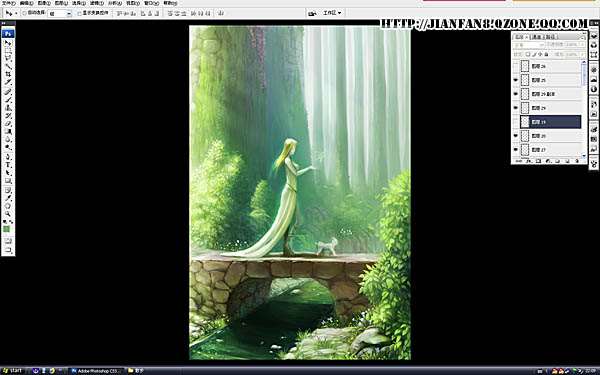 PS鼠绘丛林美女插画 优图宝 PS鼠绘教程