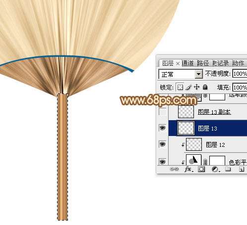 PS鼠绘漂亮粽叶扇子 优图宝 PS鼠绘教程