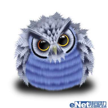 PS绘制一只猫头鹰 优图宝 PS鼠绘教程