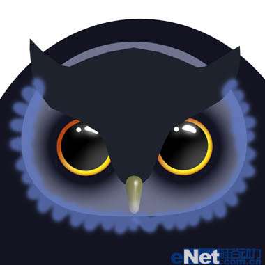 PS绘制一只猫头鹰 优图宝 PS鼠绘教程