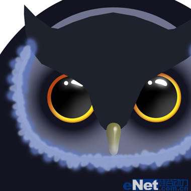 PS绘制一只猫头鹰 优图宝 PS鼠绘教程