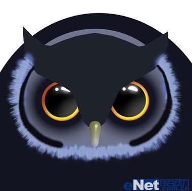 PS绘制一只猫头鹰 优图宝 PS鼠绘教程
