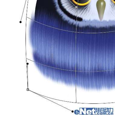 PS绘制一只猫头鹰 优图宝 PS鼠绘教程