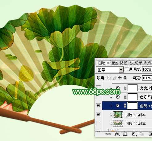 PS鼠绘漂亮折扇 优图宝 PS鼠绘教程