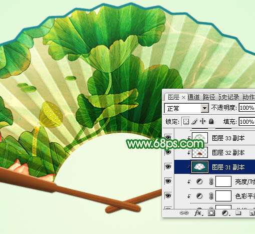 PS鼠绘漂亮折扇 优图宝 PS鼠绘教程