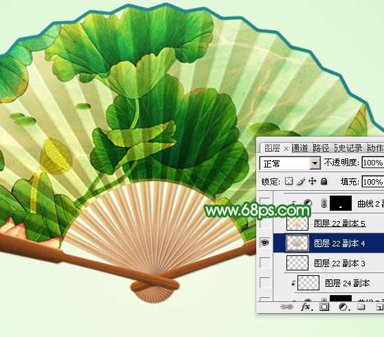 PS鼠绘漂亮折扇 优图宝 PS鼠绘教程