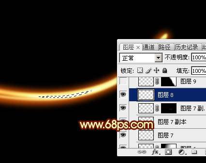 PS绘制漂亮动感光速 优图宝 PS鼠绘教程
