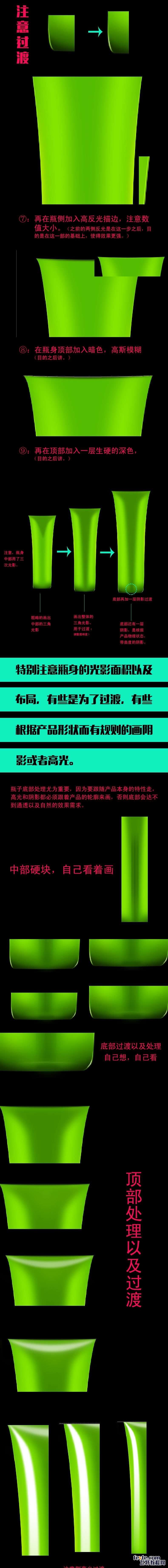 PS鼠绘洗面奶瓶子教程 优图宝 PS鼠绘教程