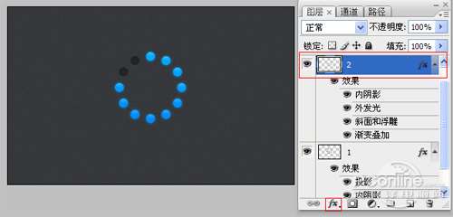 PS鼠绘蓝色进度圈 优图宝 PS鼠绘教程