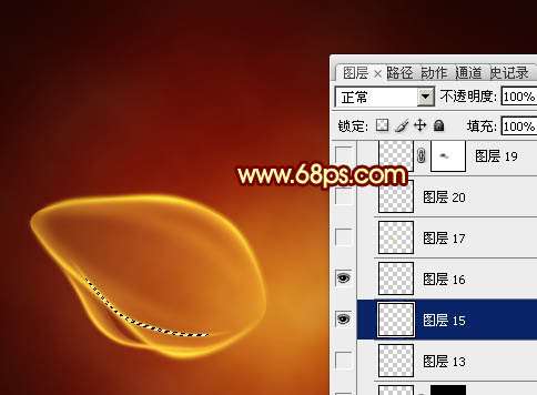 PS绘制超炫红色火焰花朵 优图宝 PS鼠绘教程
