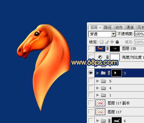 PS绘制马年马头教程 优图宝 PS鼠绘教程