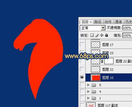 PS绘制马年马头教程 优图宝 PS鼠绘教程