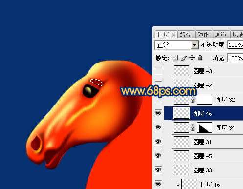PS绘制马年马头教程 优图宝 PS鼠绘教程