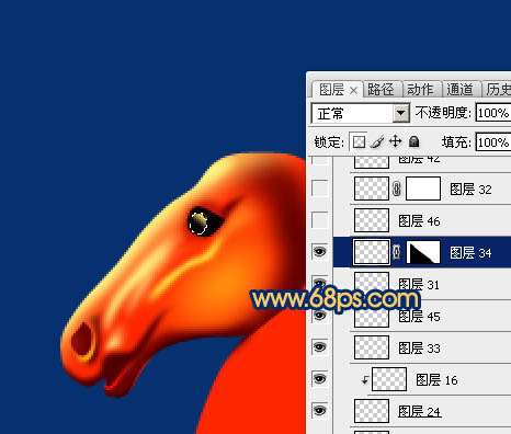 PS绘制马年马头教程 优图宝 PS鼠绘教程