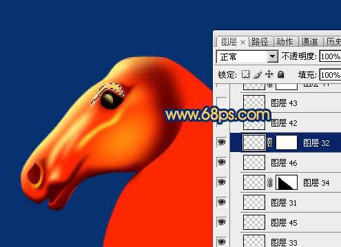 PS绘制马年马头教程 优图宝 PS鼠绘教程