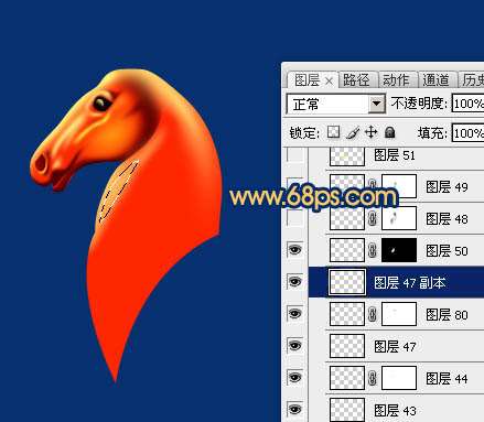 PS绘制马年马头教程 优图宝 PS鼠绘教程